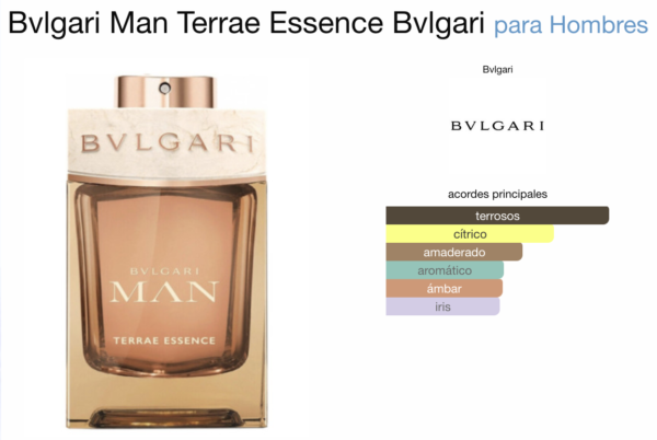 Bvlgari Man Terrae Essence EDP (Caballero) - 2 Pc SP 100 ml; SP 15 ml - Imagen 2